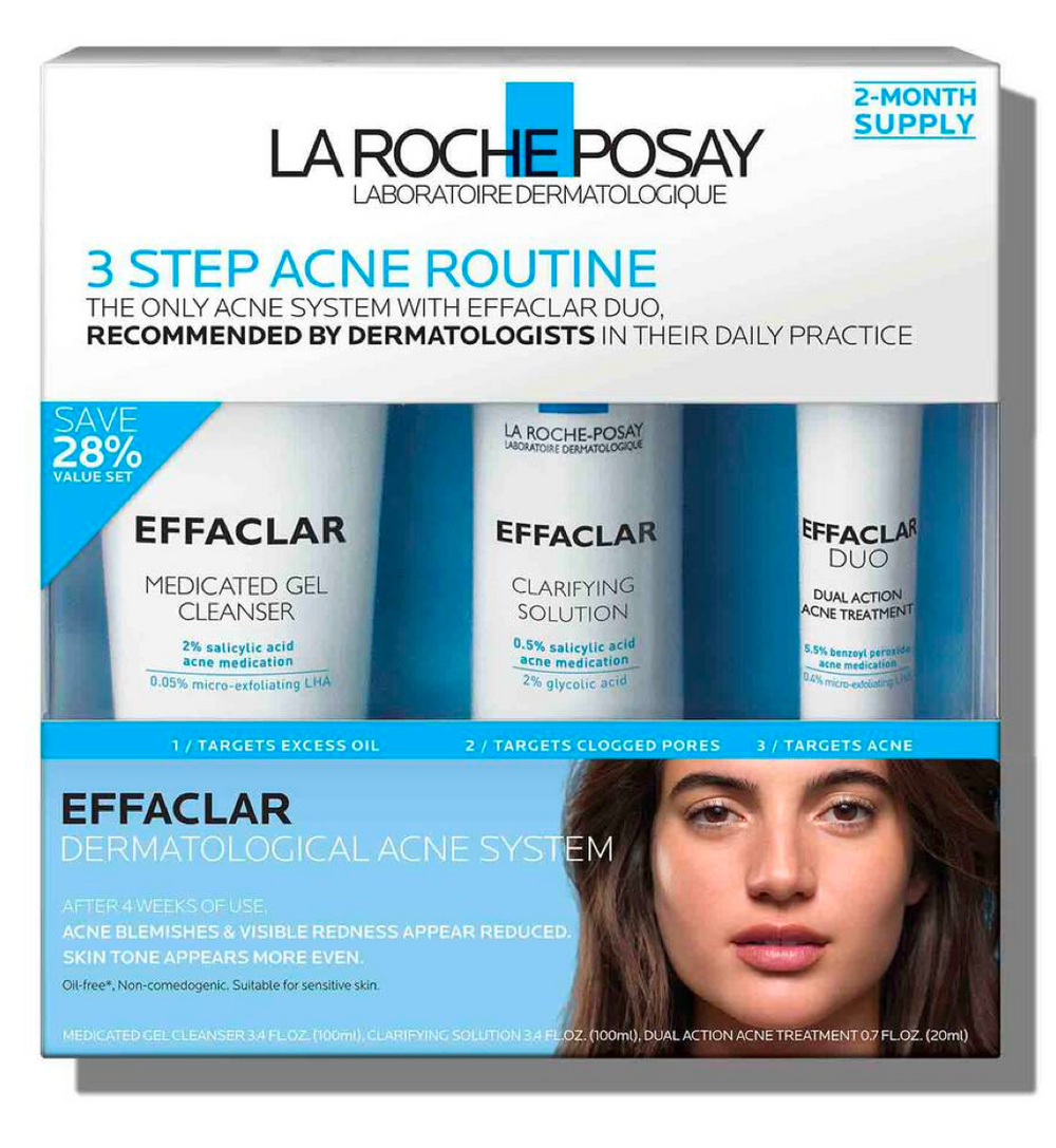 La Roche-Posay Effaclar 3 Step Acne Routine Set - 1
