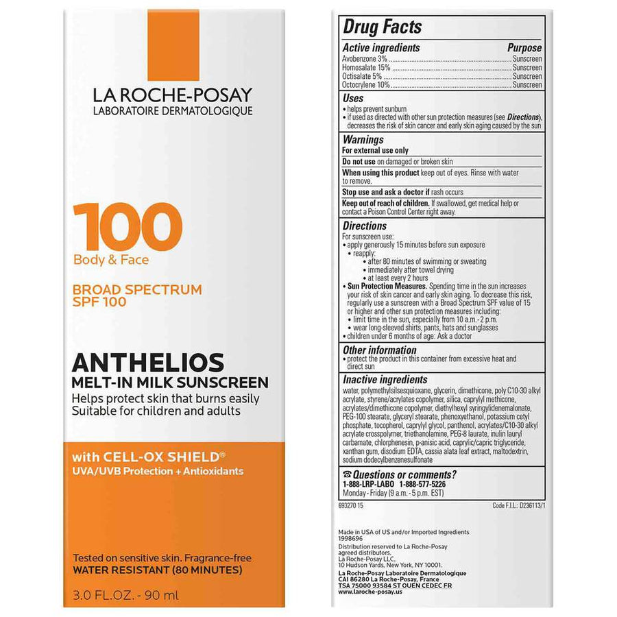 La Roche-Posay Anthelios Melt-In Milk Sunscreen SPF 100 - 1
